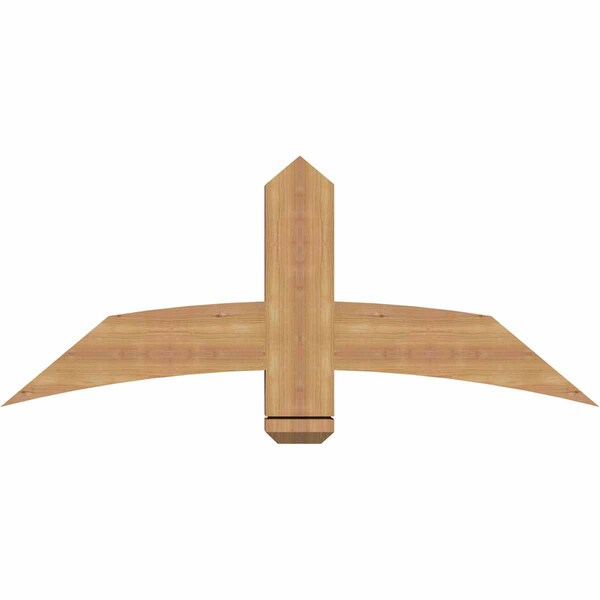 Ekena Millwork Bellingham Timber Gable Bracket, Western Red Cedar, 48"W x 20"H x 3 1/2"D x 5 1/2"F, 10/12 Pitch GBW048X20X0406BEL00SWR - main